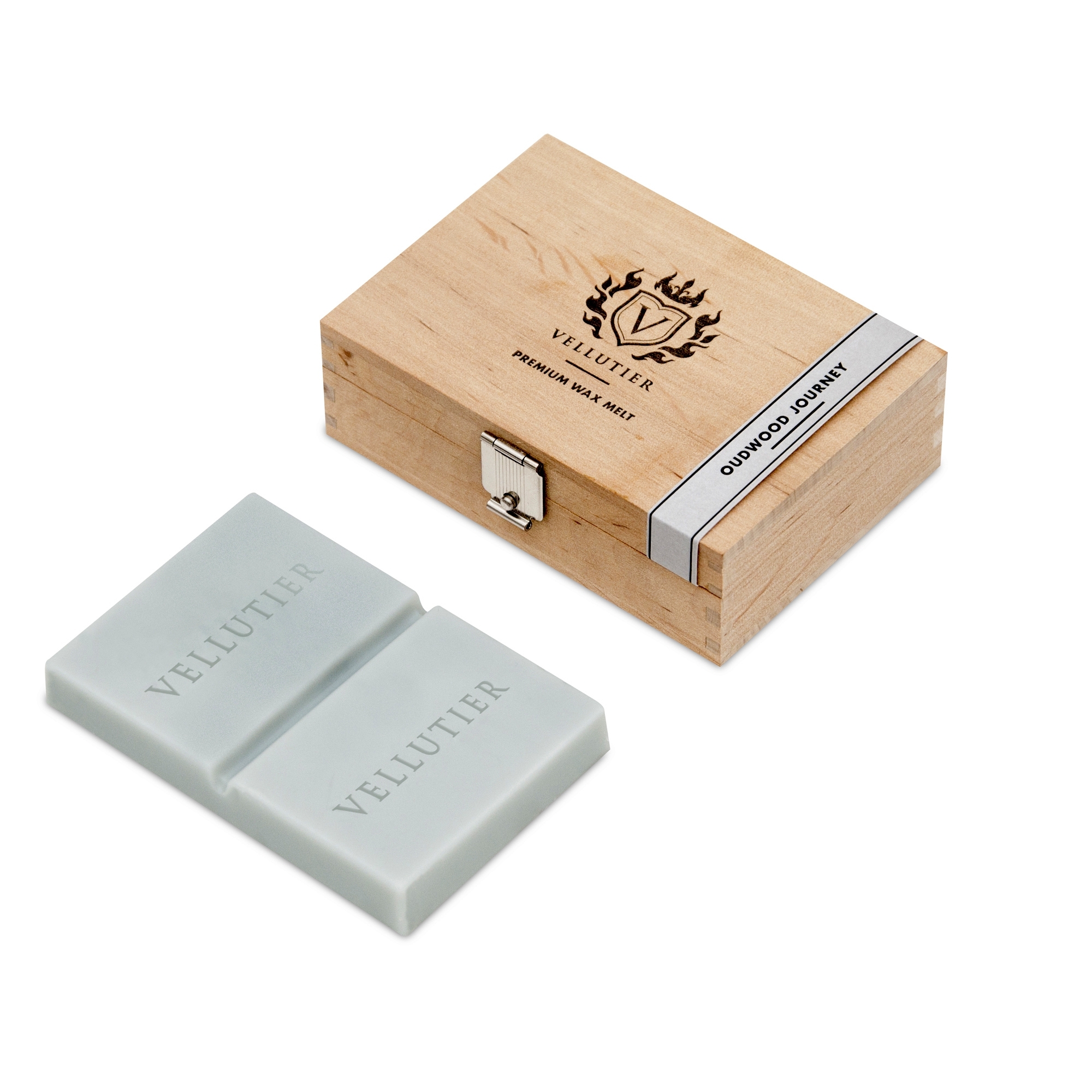 Oudwood Journey Exklusiver Wax Melt 50g Holzbox