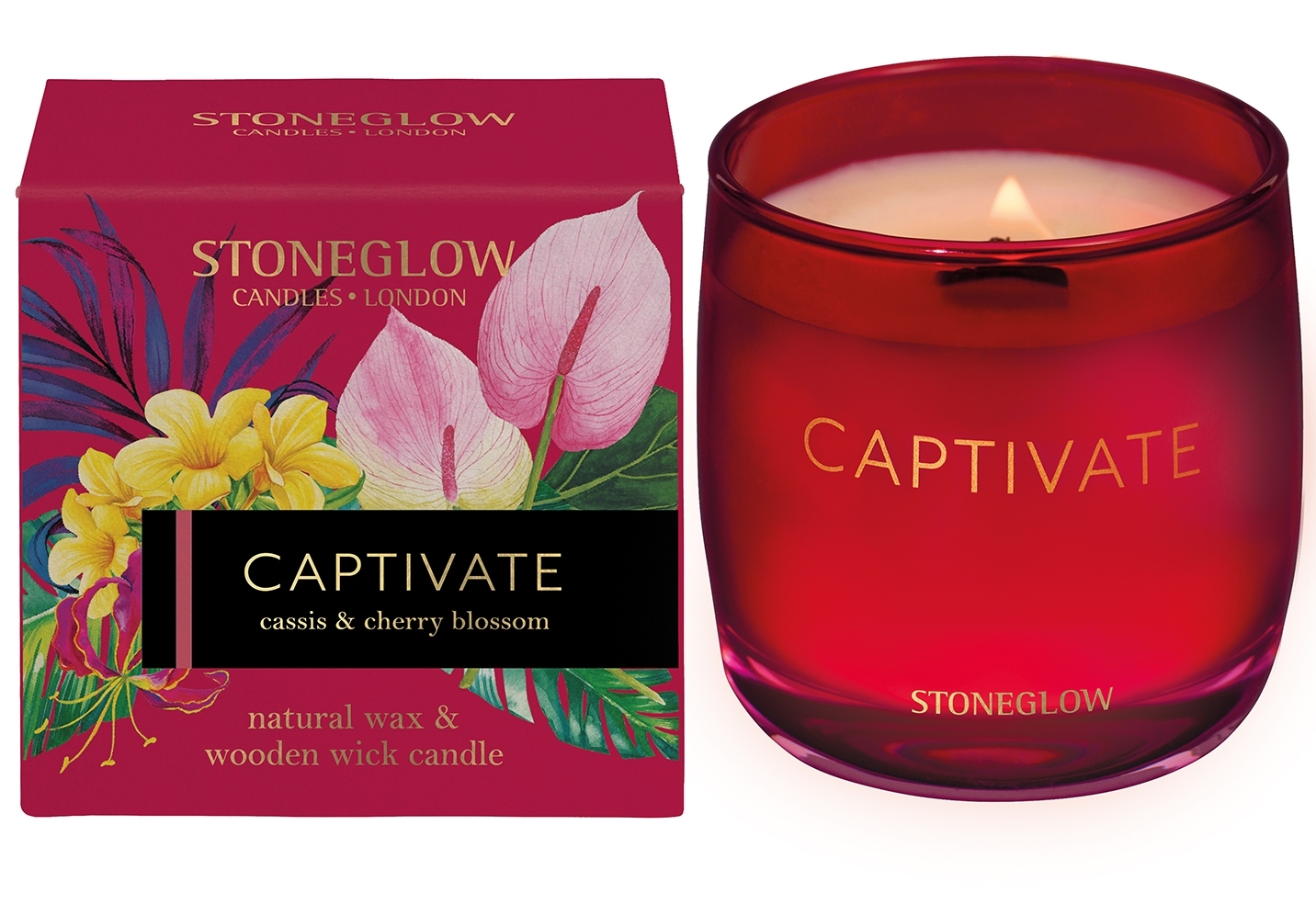 Captivate Cassis & Cherry Blossom Kerze 210g