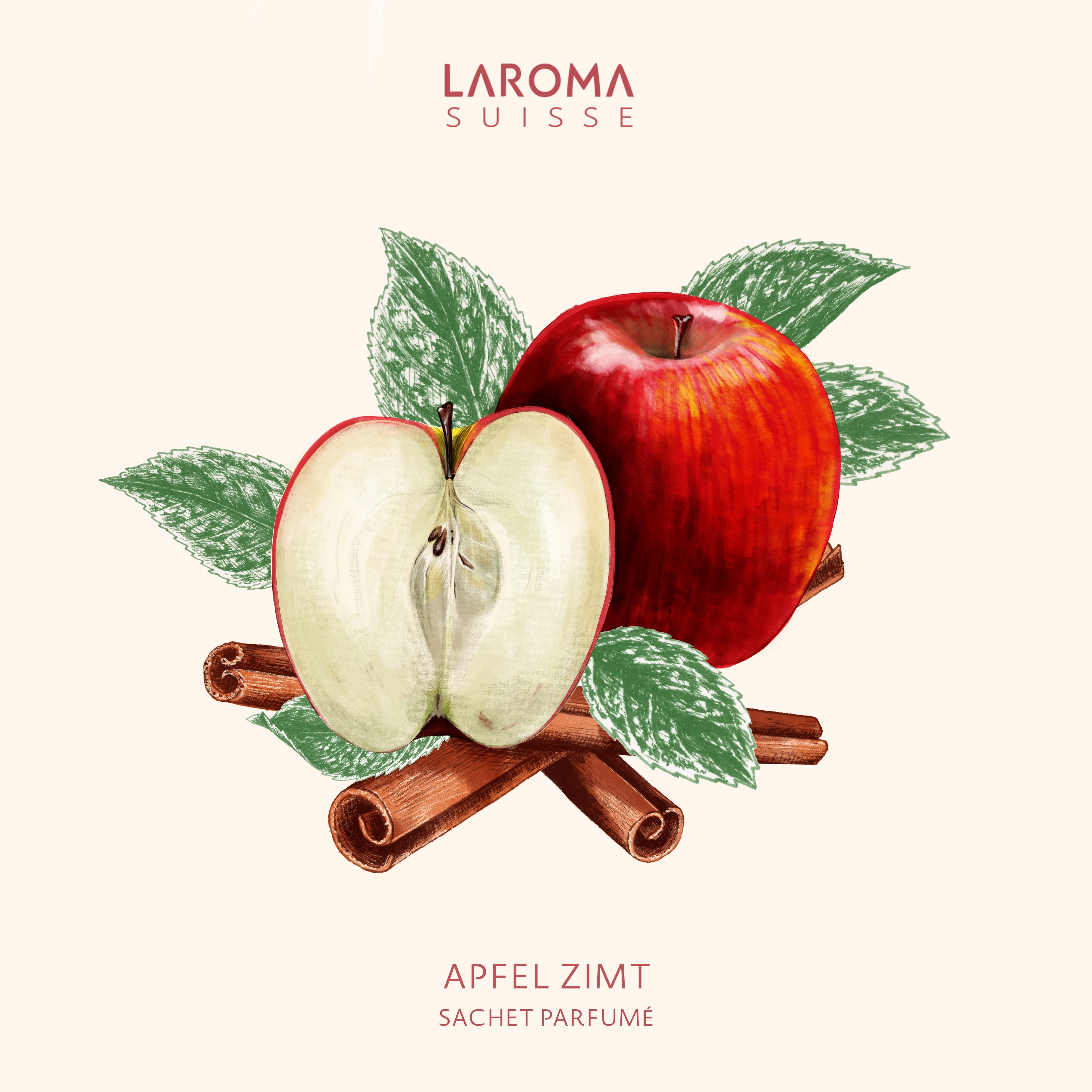 Apfel Zimt Duftsachet Suisse LAROMA SUISSE 12x12cm