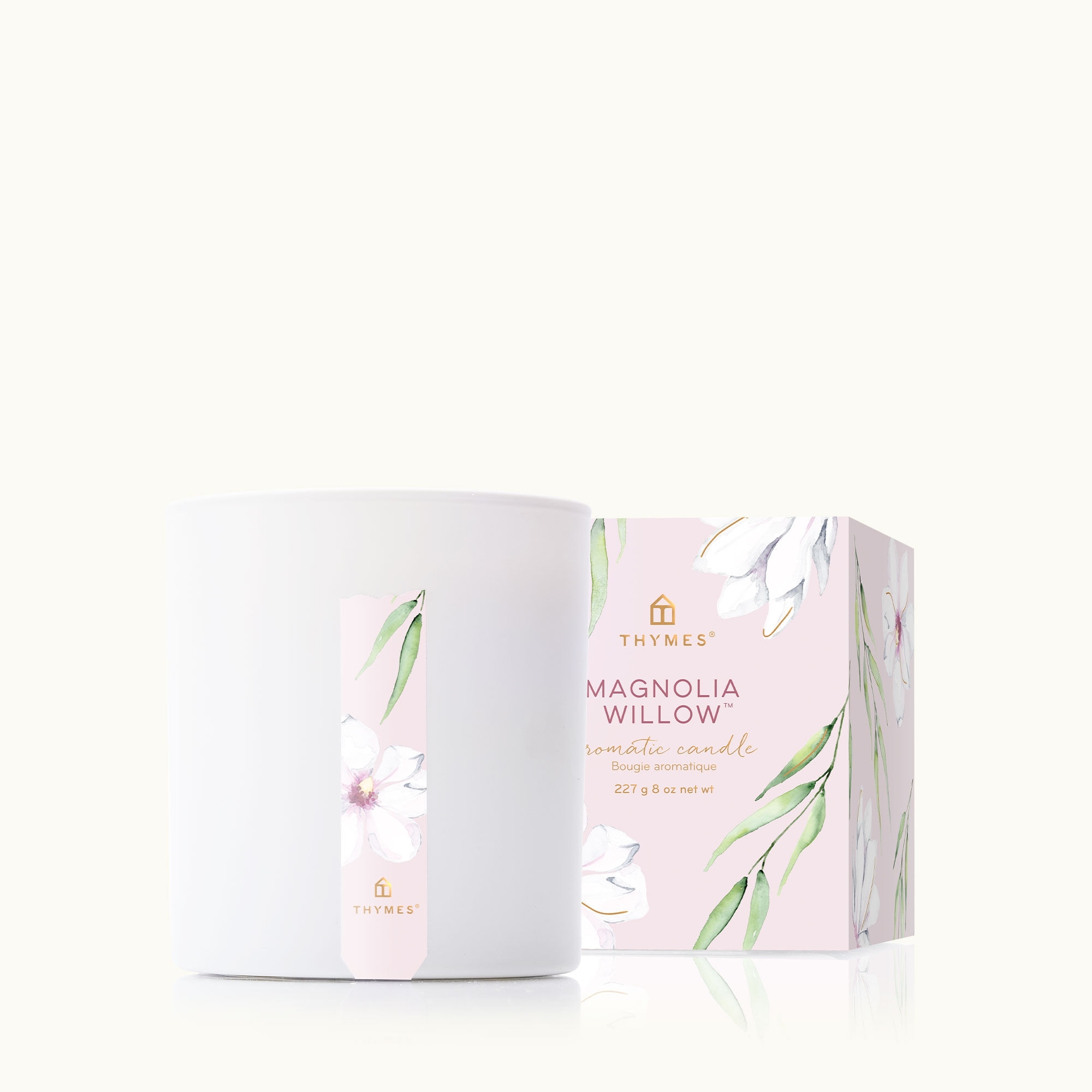 Magnolia Willow gegossene Kerze Thymes