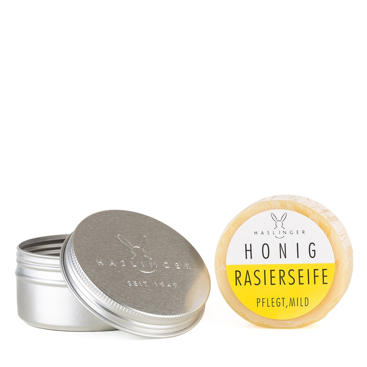 Honig Rasierseife in edler Metalldose (60g)