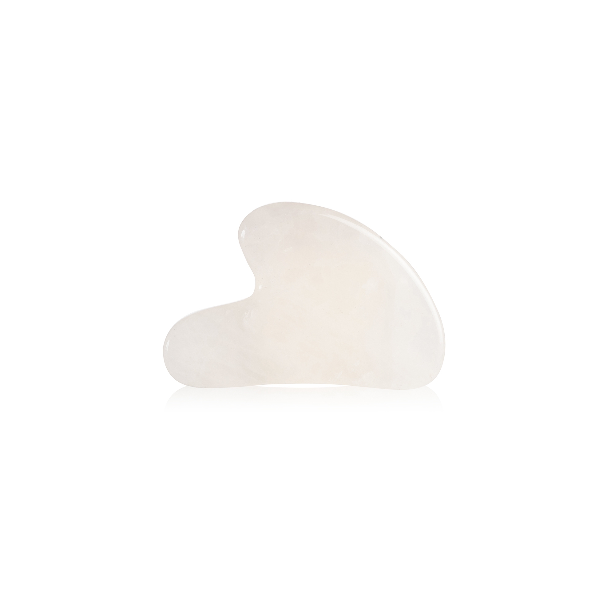 Weisser Jade Herz Gua Sha 75mm