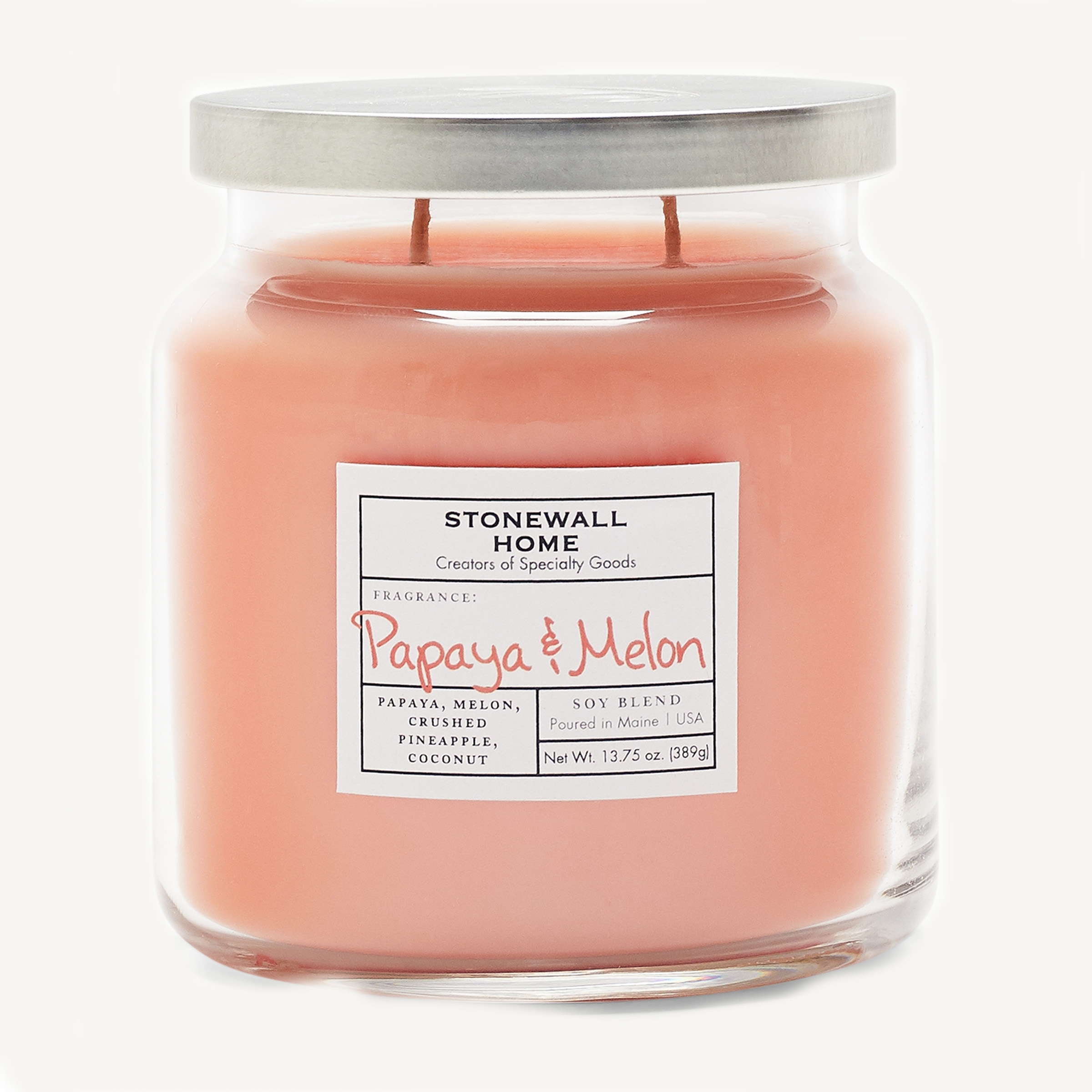 Papaya & Melon 680g Apothecary Duftkerze Sojawachs