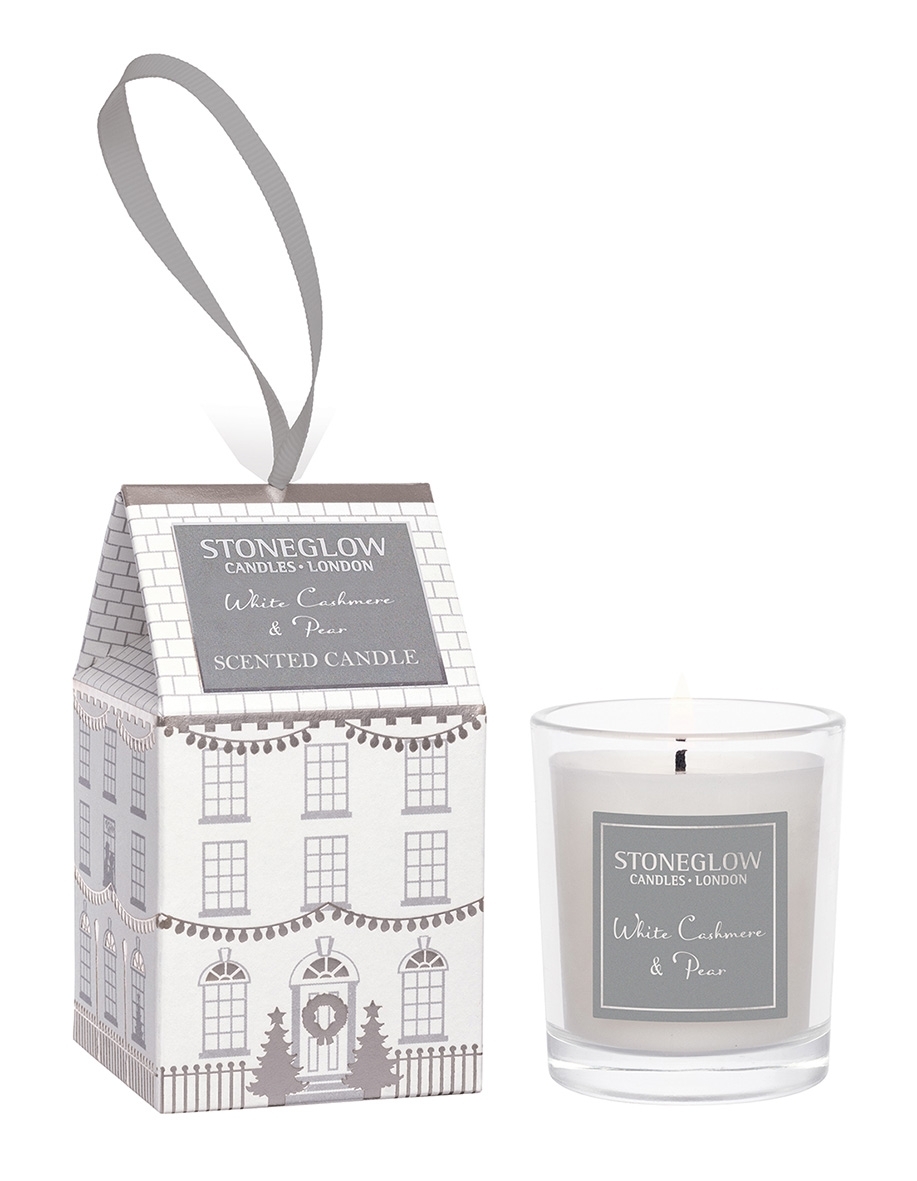 Votiv Kerze Haus White Cashmere & Pear Stoneglow