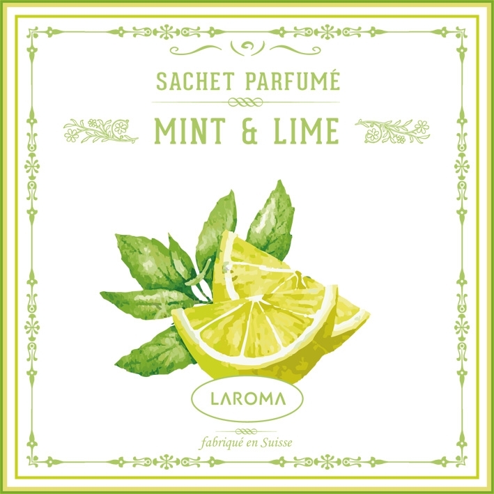 Mint&Lime Duftsachet LAROMA SUISSE 12x12cm