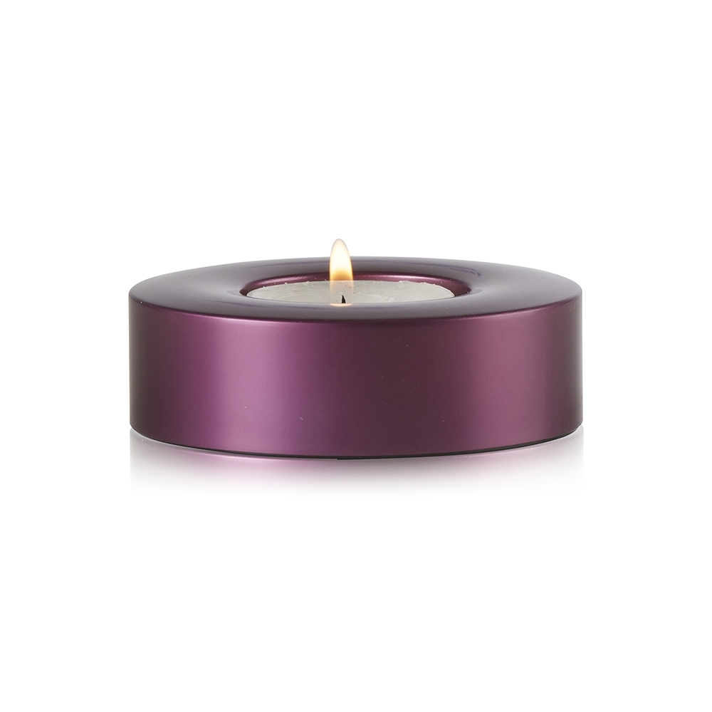 Candela aubergine Teelichthalter in edlem Design