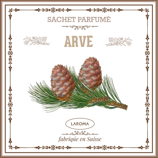 Arve Pinus Cembra Duftsachet LAROMA SUISSE 12x12cm