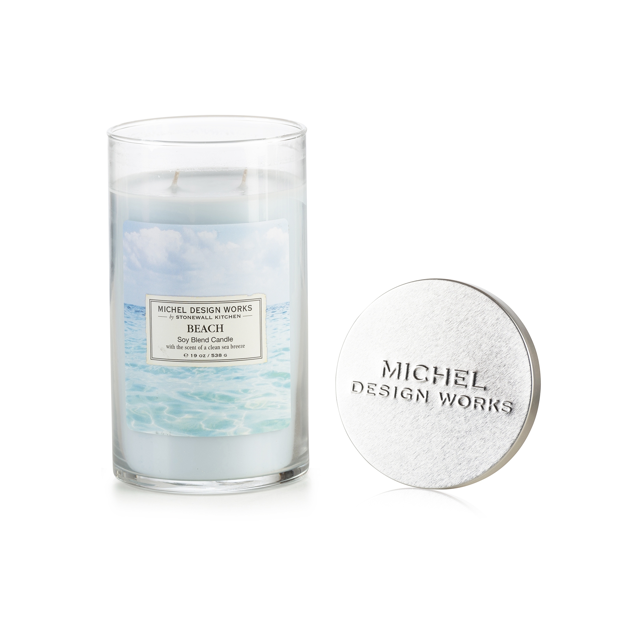 Beach Duftkerze Glas Tumbler Extragross Michel Design Works