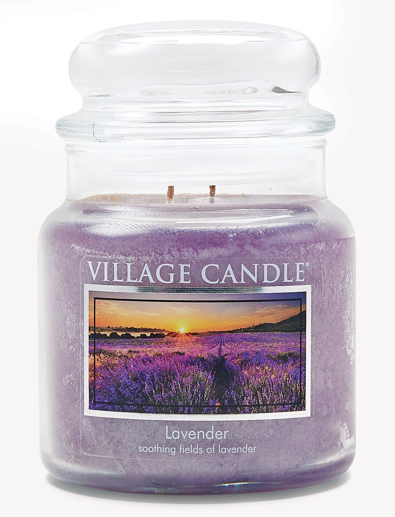 Lavender 16 oz Glas (2-Docht) Village Candle