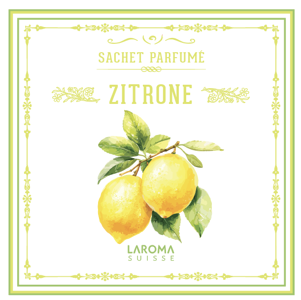 Zitrone Duftsachet LAROMA SUISSE 12x12cm