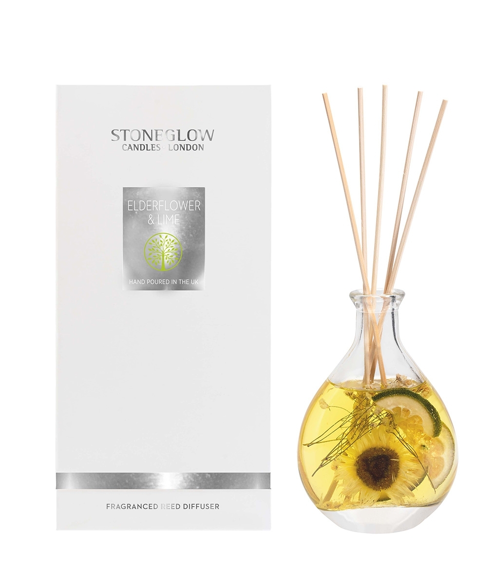 Elderflower & Lime Diffuser 180ml Geschenksv. Stoneglow