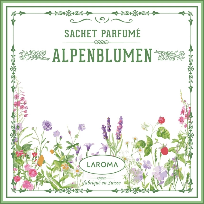 Alpenblumen Duftsachet LAROMA SUISSE 12x12cm