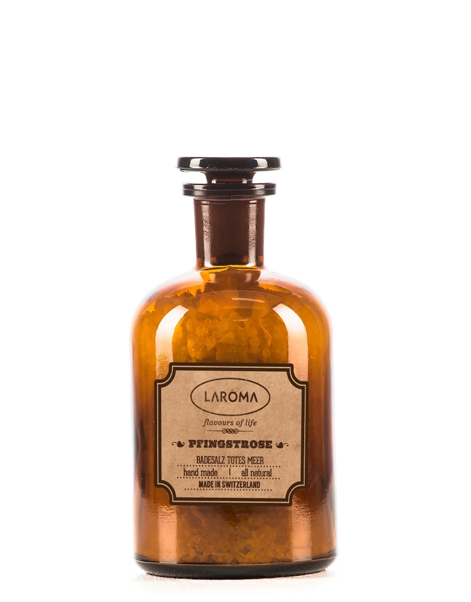 Badesalz Pfingstrose 120g Apothekerflasche Swiss