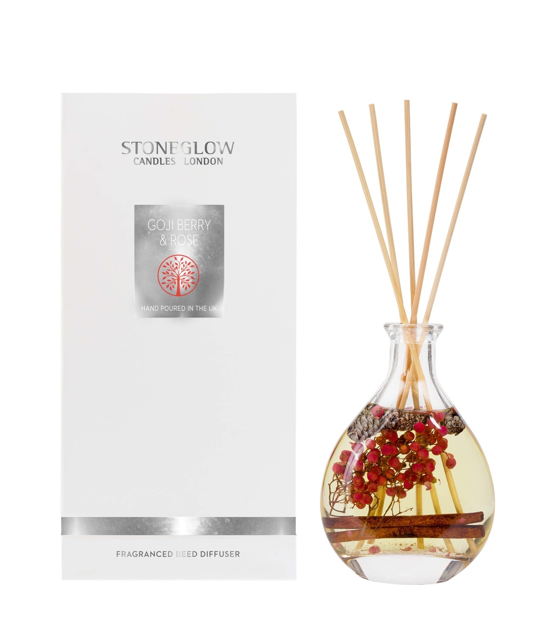 Goji Berry & Rose Nature's Gift Diffuser 180ml Geschenksverpackung Stoneglow