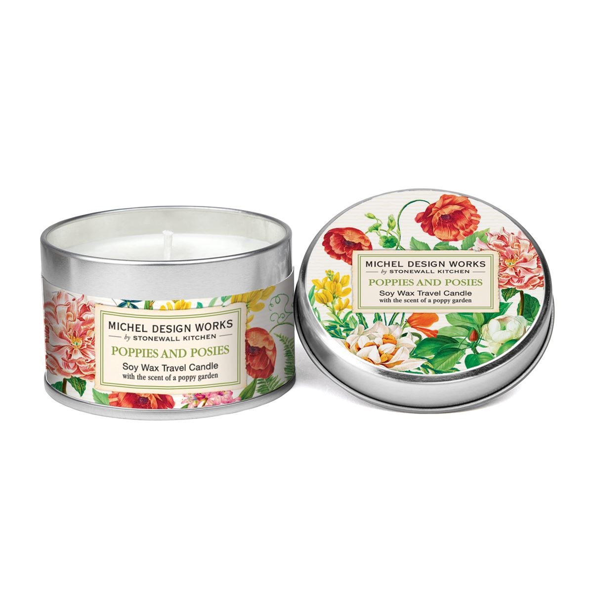 Poppies and Posies Dosenkerze 4oz 113gr. Michel Design Works