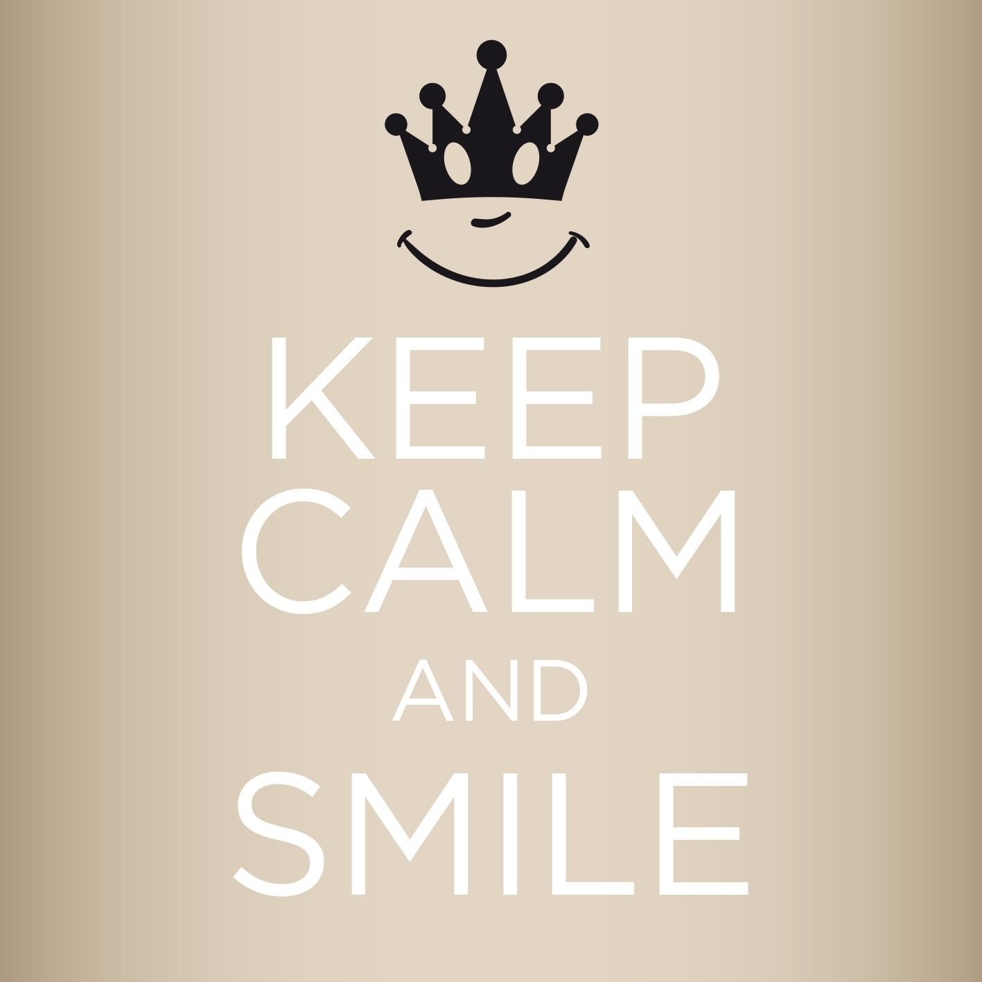 Keep calm and smile Duftsachet Suisse LAROMA SUISSE 12x12cm