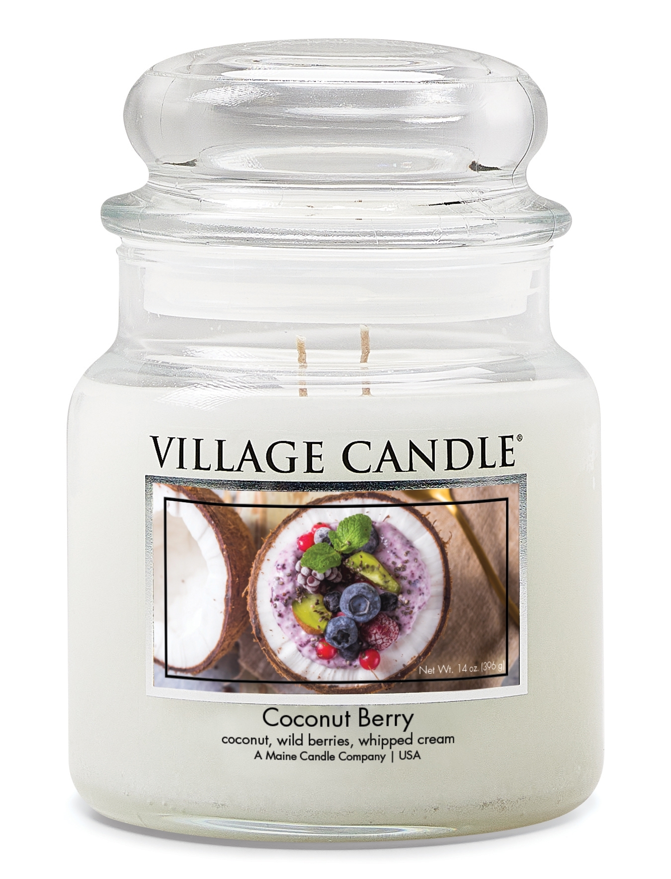 Coconut Berry 16 oz  Village Candle