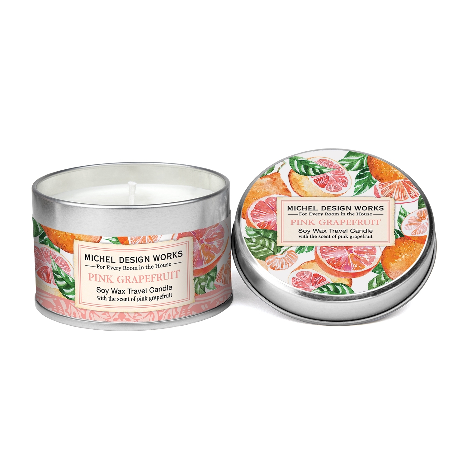 Pink Grapefruit Dosenkerze 4oz 113gr. Michel Design Works