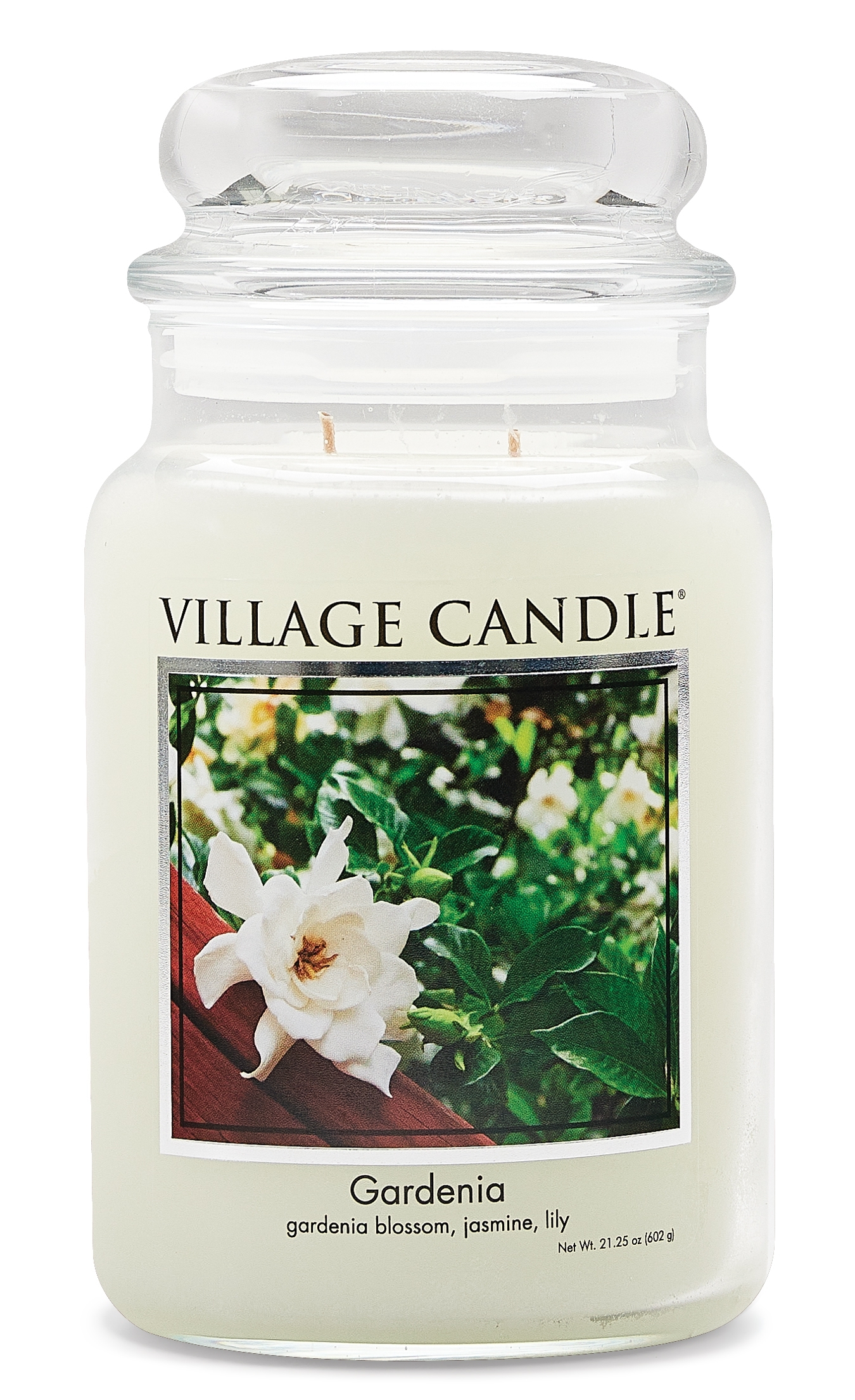 Gardenia 26 oz Glas (2-Docht) Village Candle